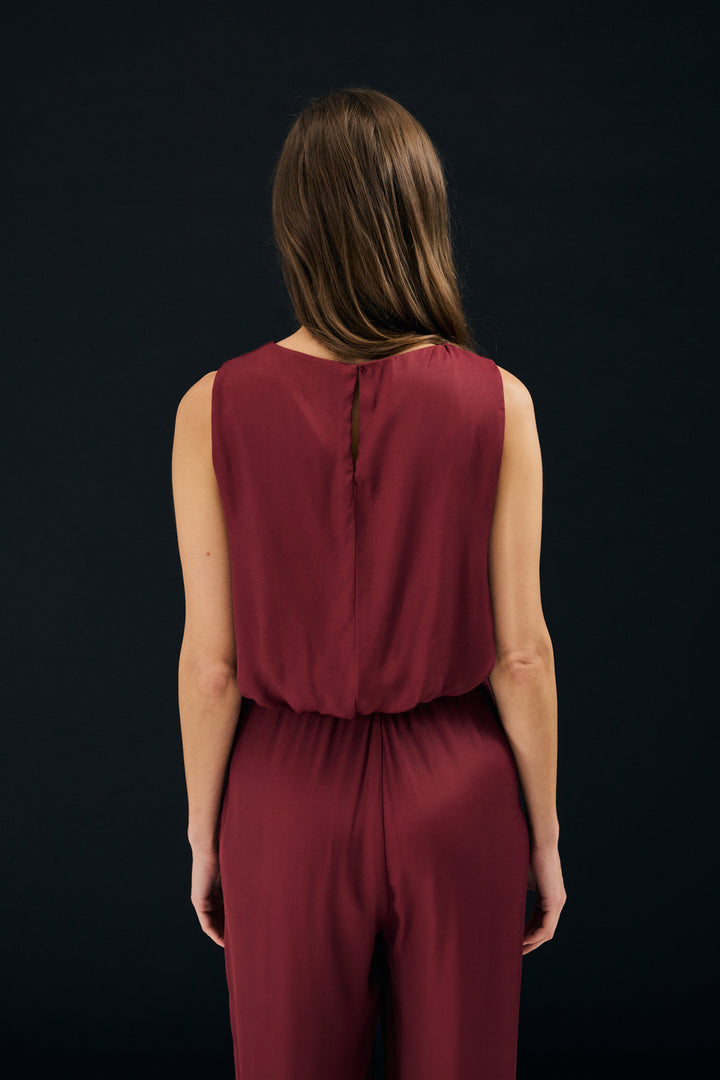 Sateen Blouse Colin - Bordeaux