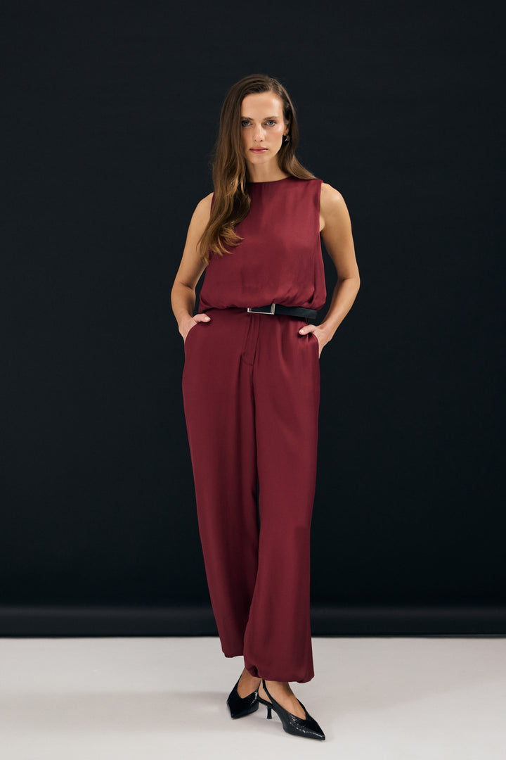 Sateen Pantalon Colin - Bordeaux