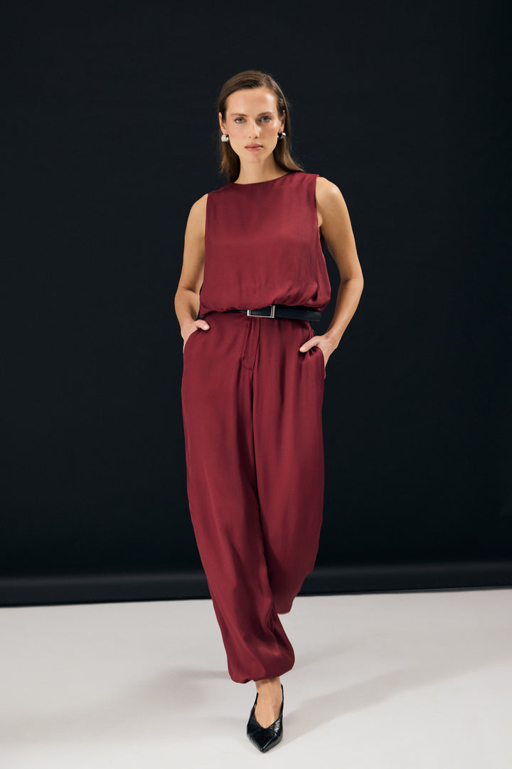 Sateen Pantalon Colin - Bordeaux