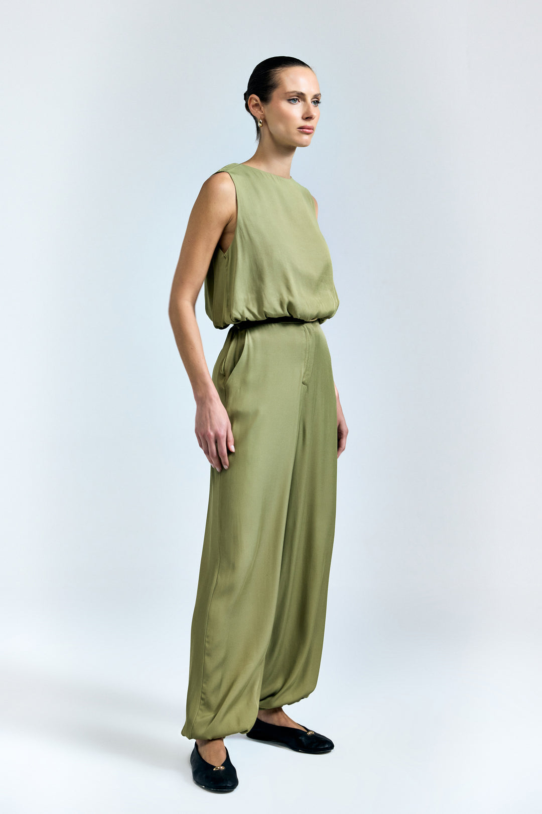 Sateen Pantalon Colin - Kaki