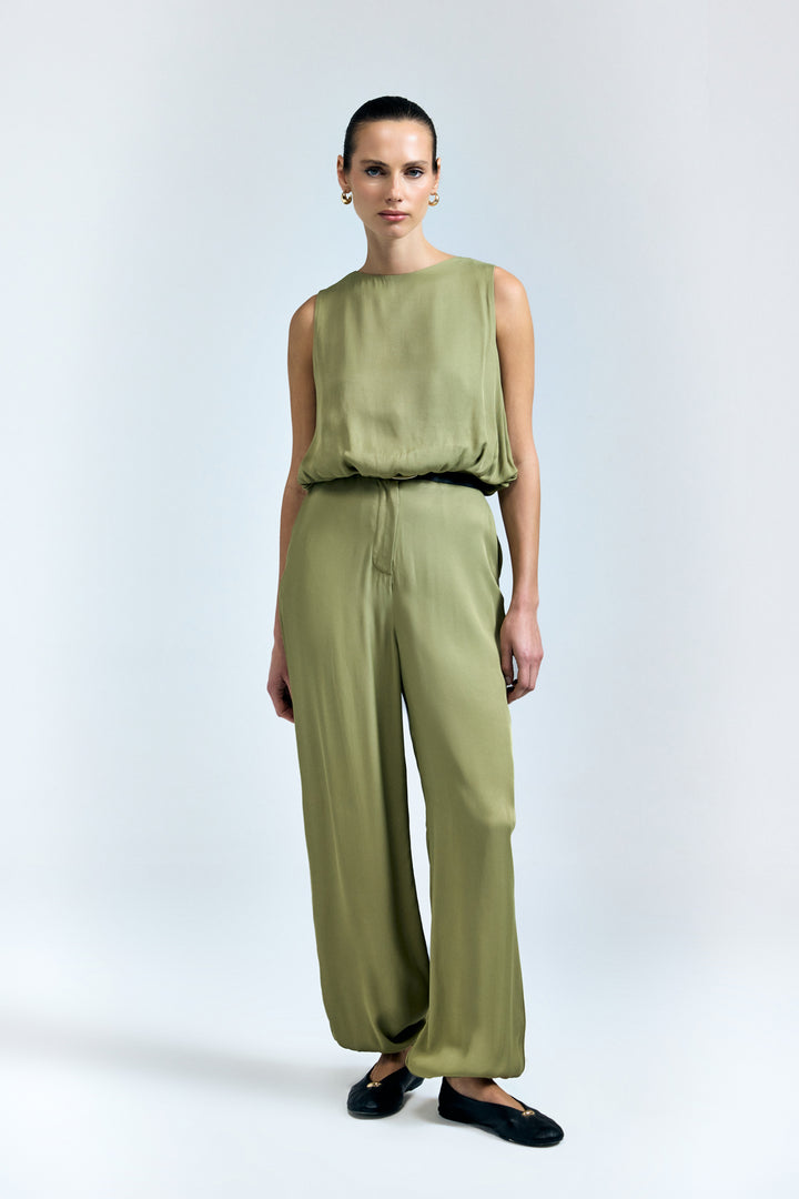 Sateen Pantalon Colin - Kaki