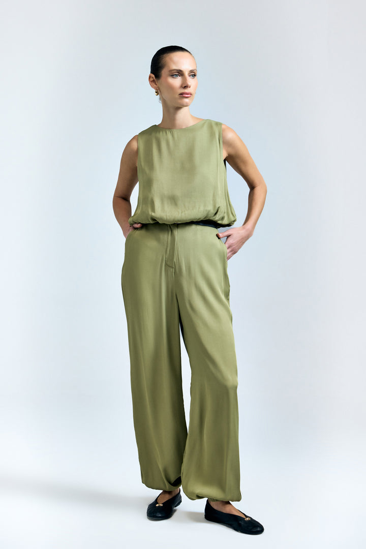 Sateen Pantalon Colin - Kaki
