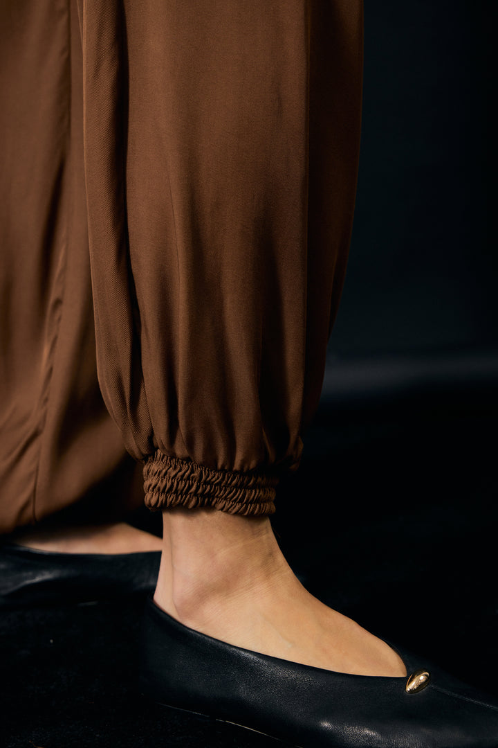 Sateen Pantalon Colin - Marron