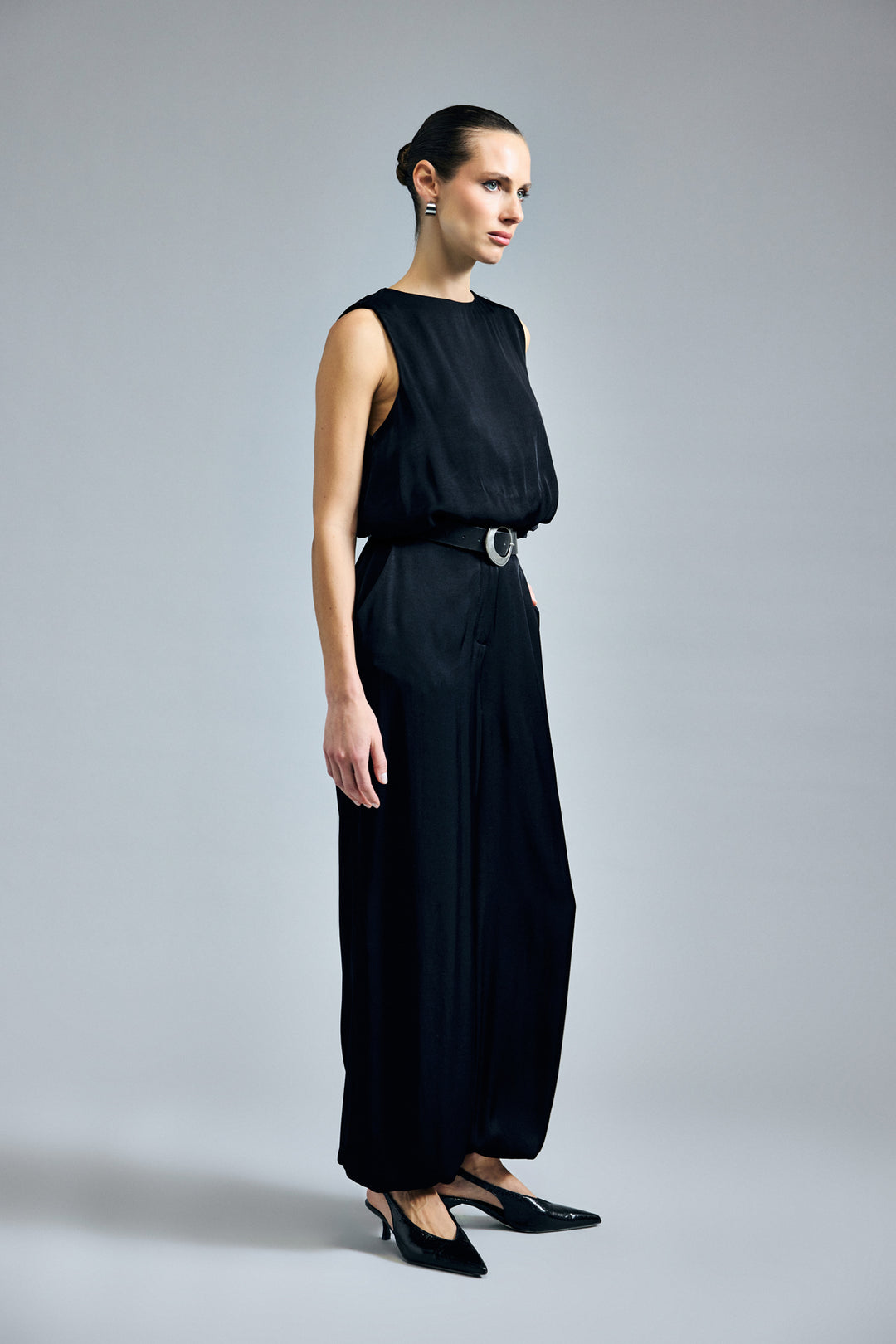 Sateen Pantalon Colin - Noir