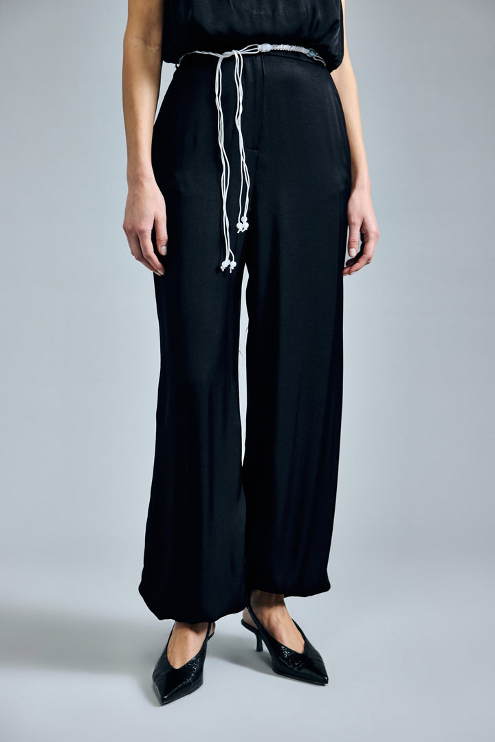 Sateen Pantalon Colin - Noir