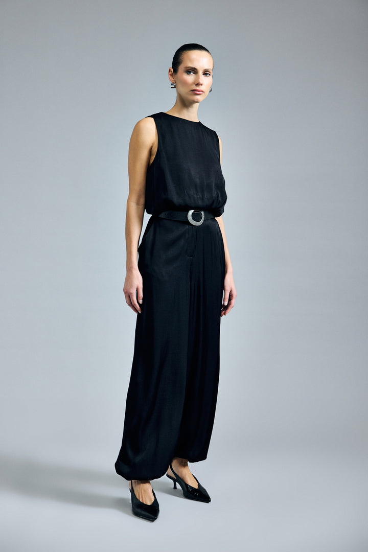 Sateen Pantalon Colin - Noir