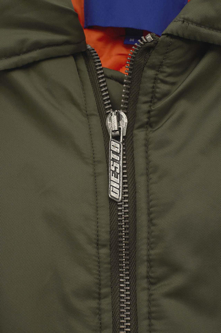 Giesto Veste Crop Bomber Kaki - Kaki