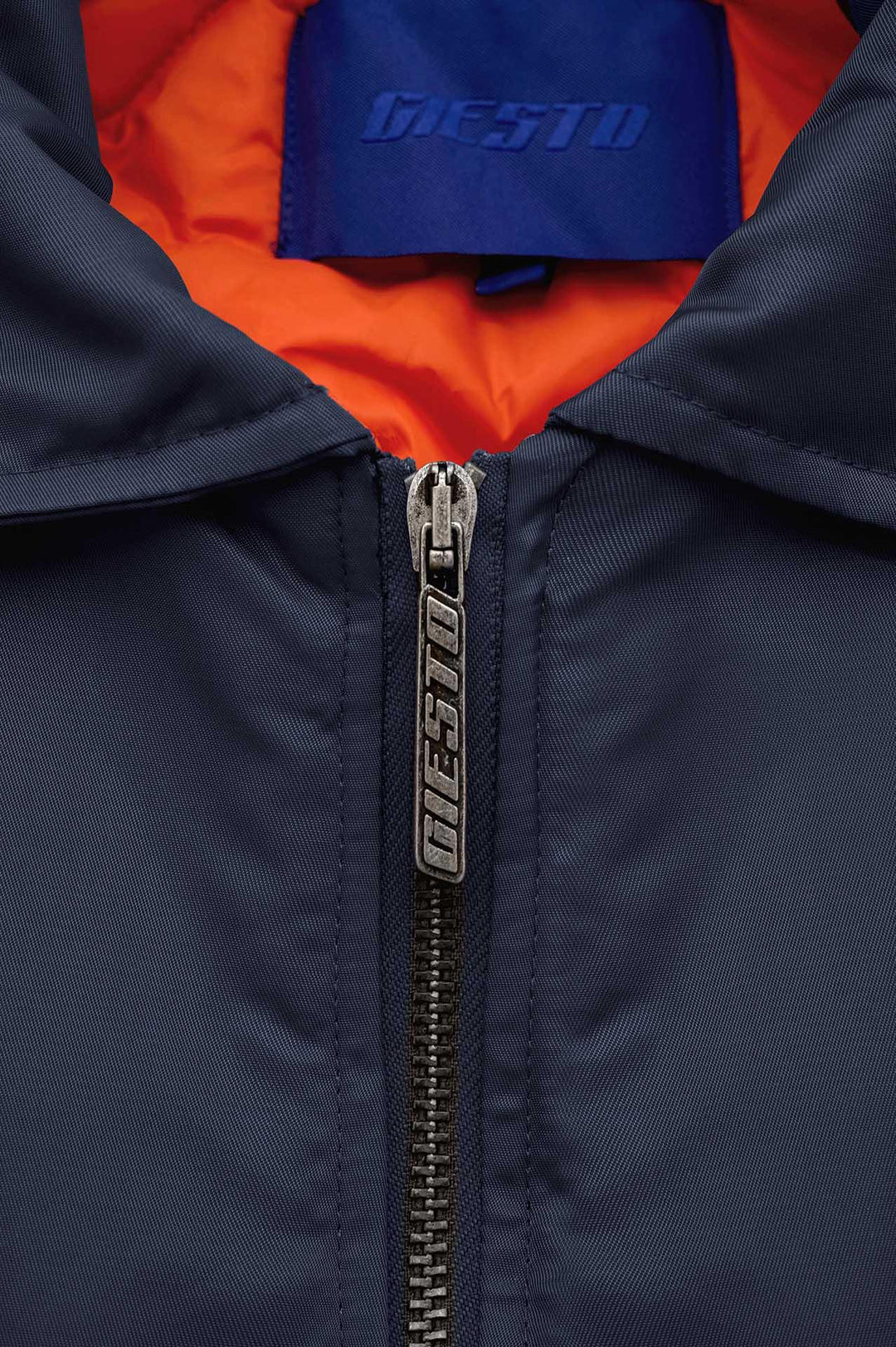 Giesto Veste Crop Bomber Bleu marine - Bleu marine