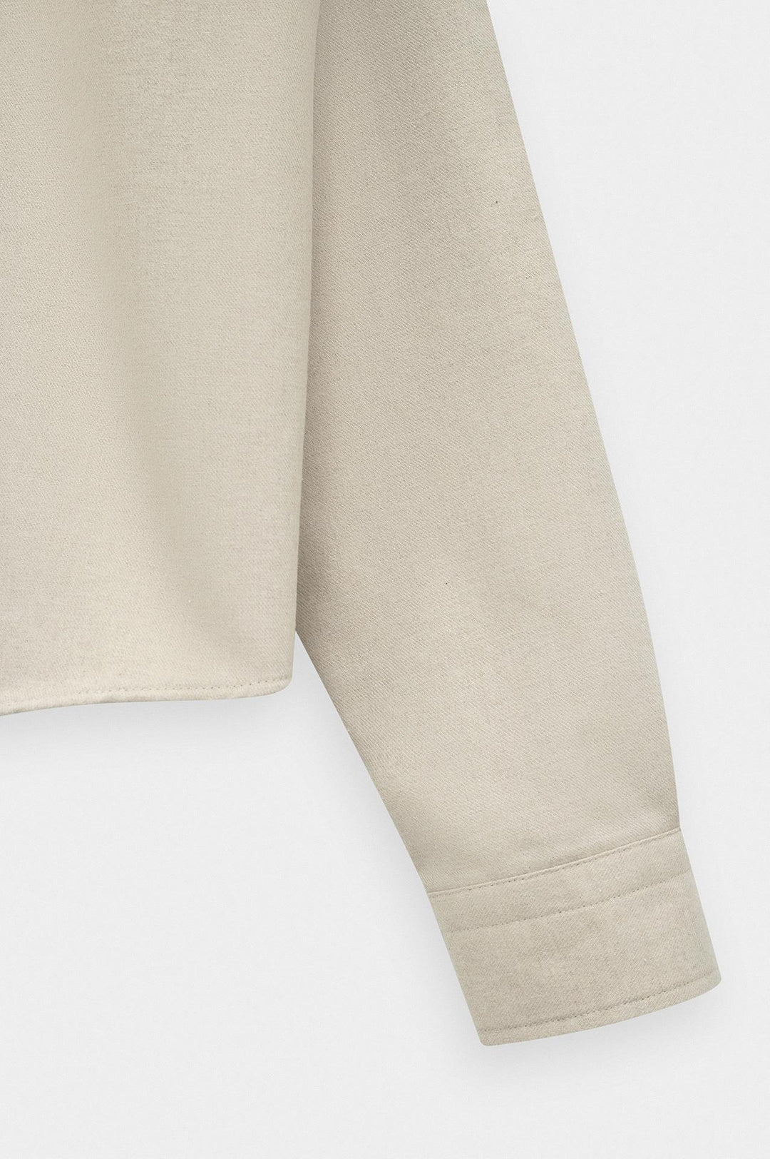 Giesto Chemise en laine beige coupe ajustée - Beige