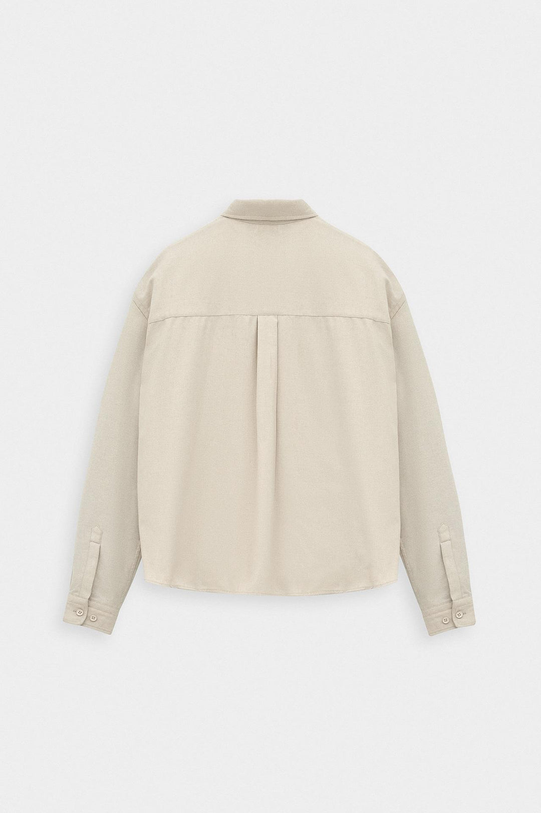 Giesto Chemise en laine beige coupe ajustée - Beige