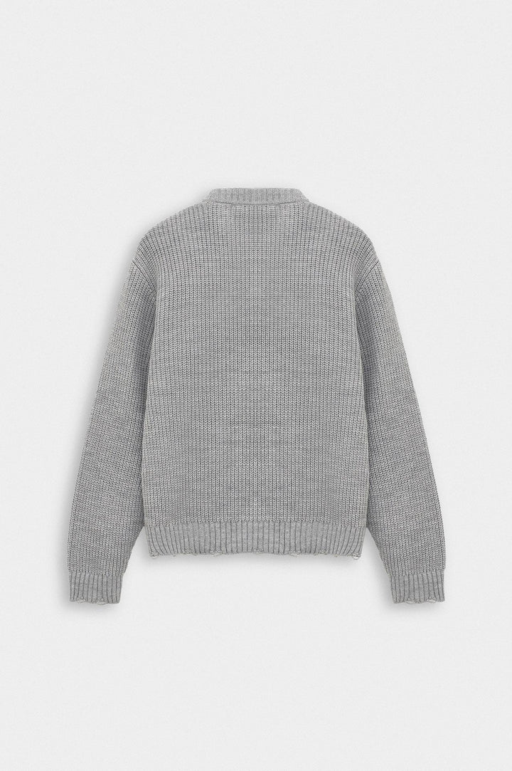 Giesto Pull crop fit gris - Gris