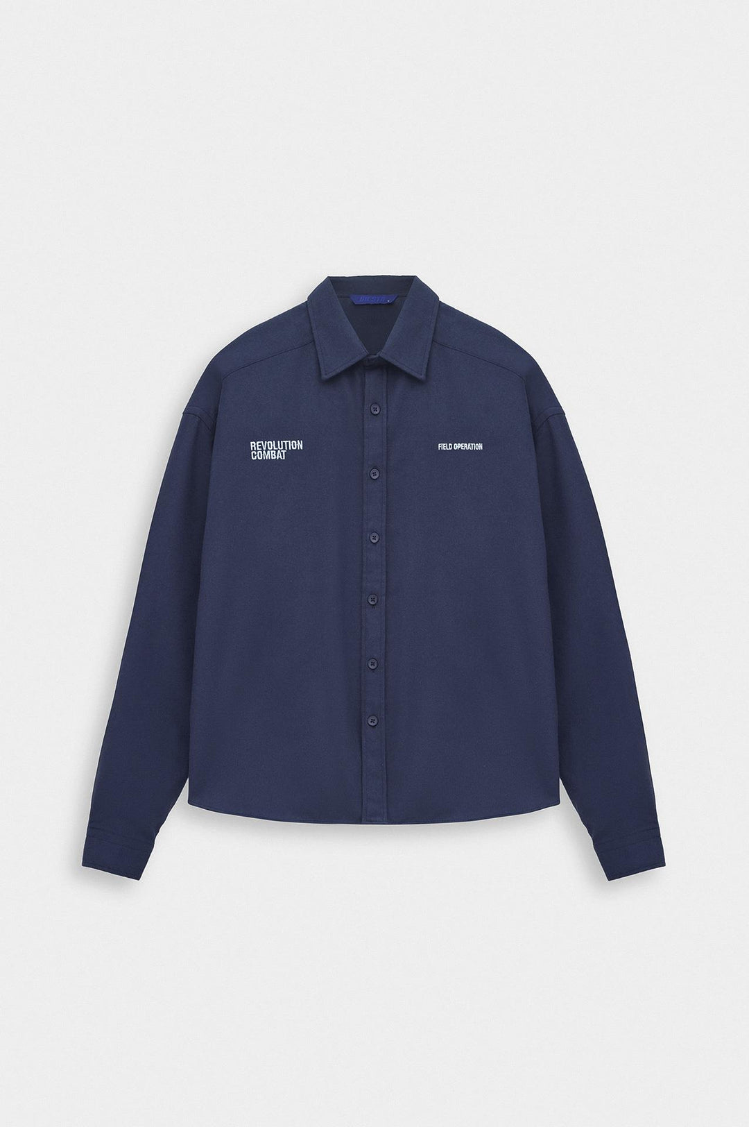 Giesto Chemise en laine indigo coupe ajustée - Indigo