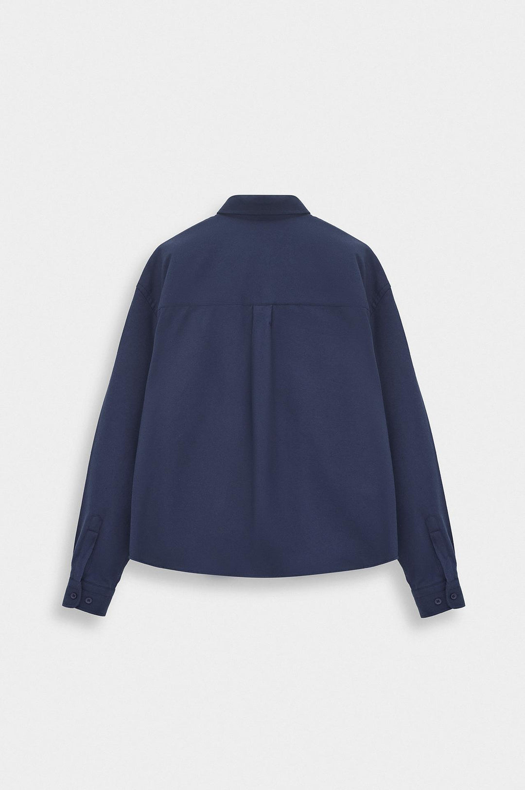 Giesto Chemise en laine indigo coupe ajustée - Indigo