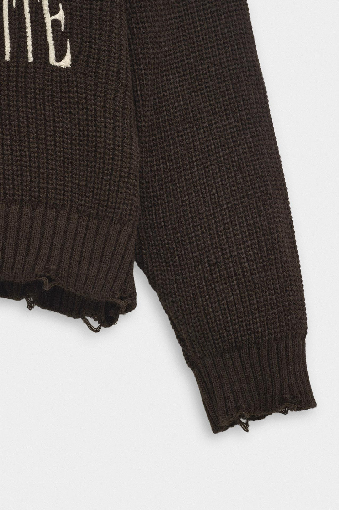 Giesto Pull crop fit marron - Marron