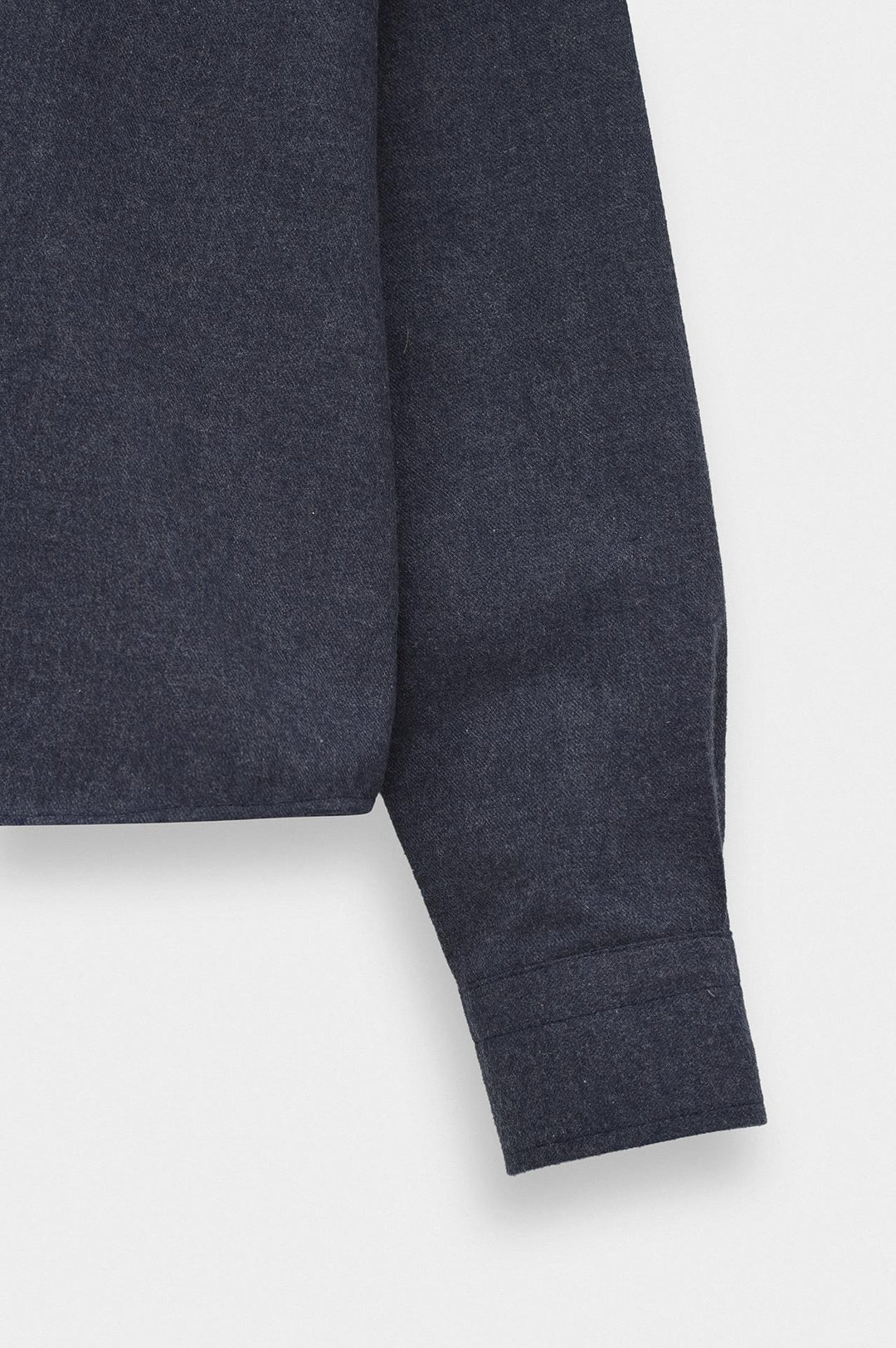 Giesto Chemise en laine bleu marine coupe ajustée - Bleu marine