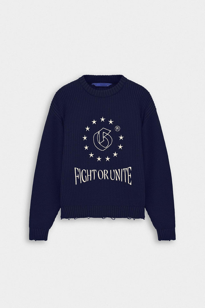 Giesto Pull crop fit bleu marine - Bleu marine