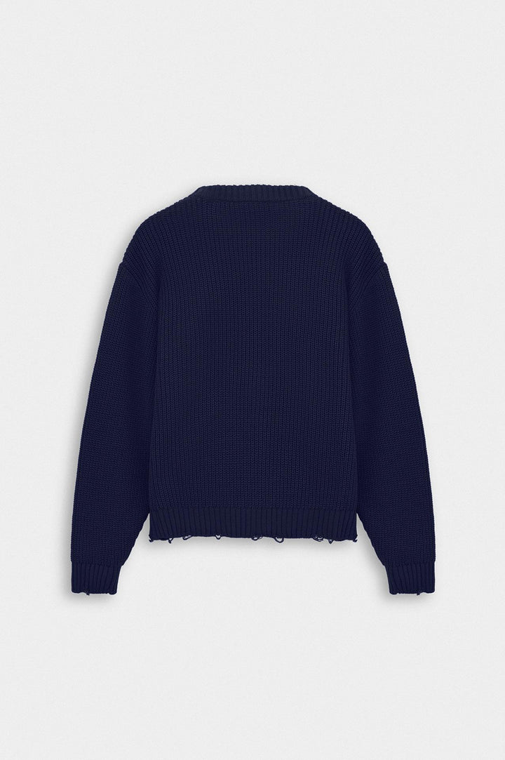 Giesto Pull crop fit bleu marine - Bleu marine