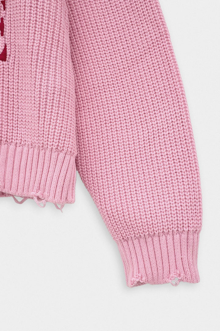 Giesto Pull crop fit rose - Rose