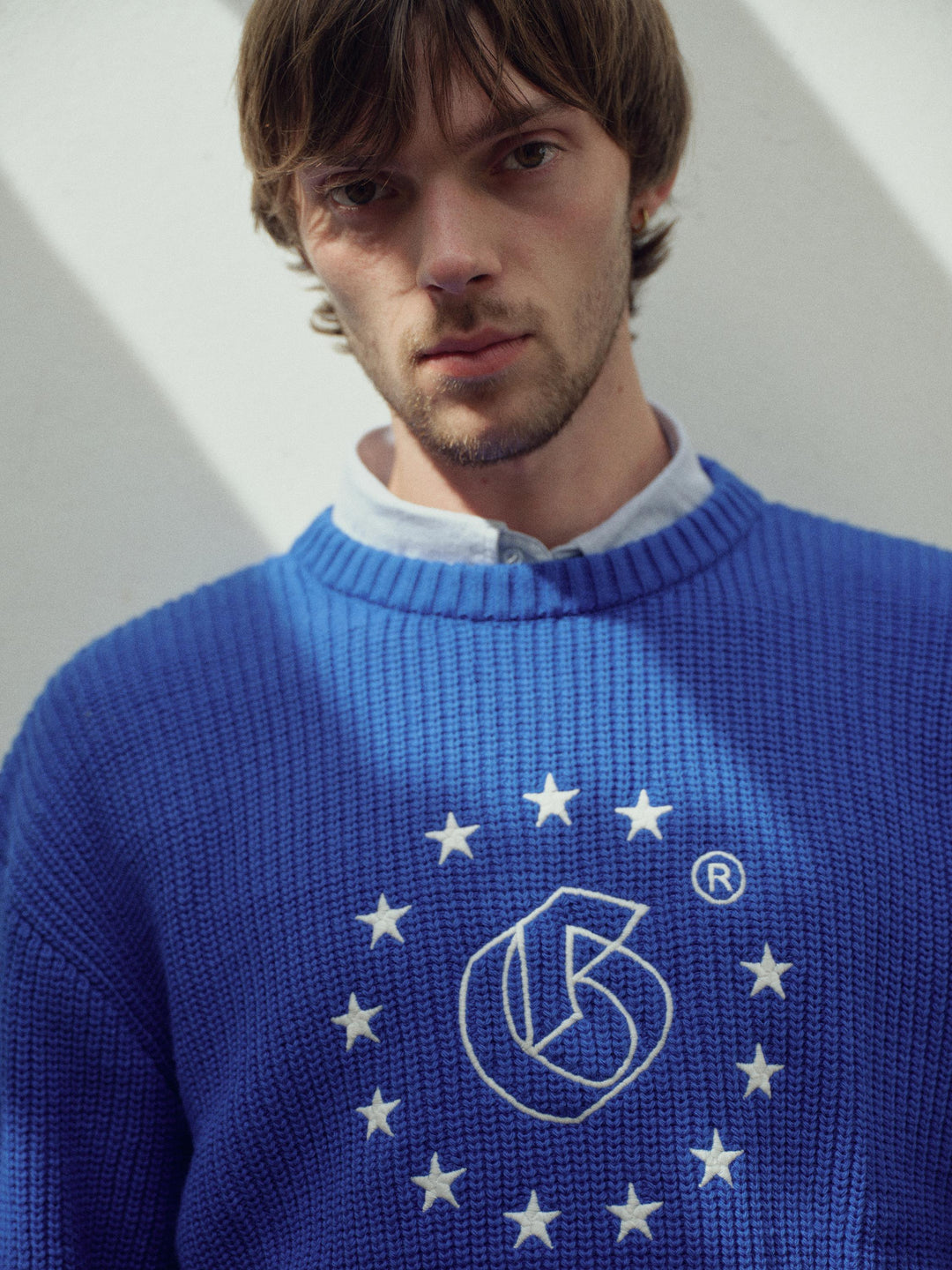 Giesto Pull crop fit bleu saphir - Bleu roi