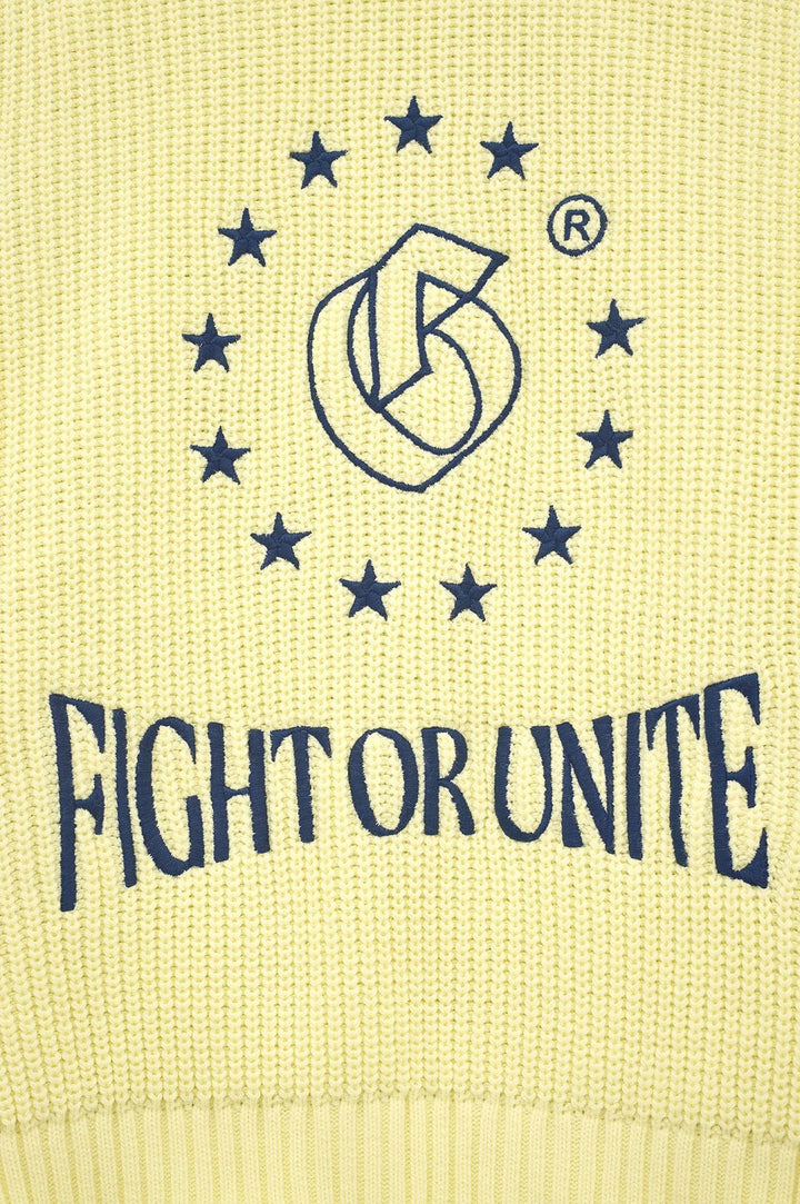 Giesto Pull crop fit jaune - Jaune