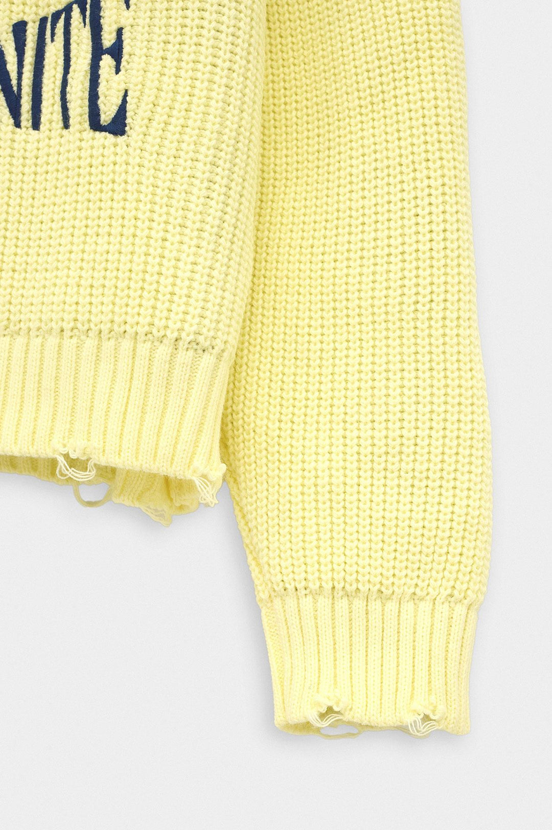 Giesto Pull crop fit jaune - Jaune
