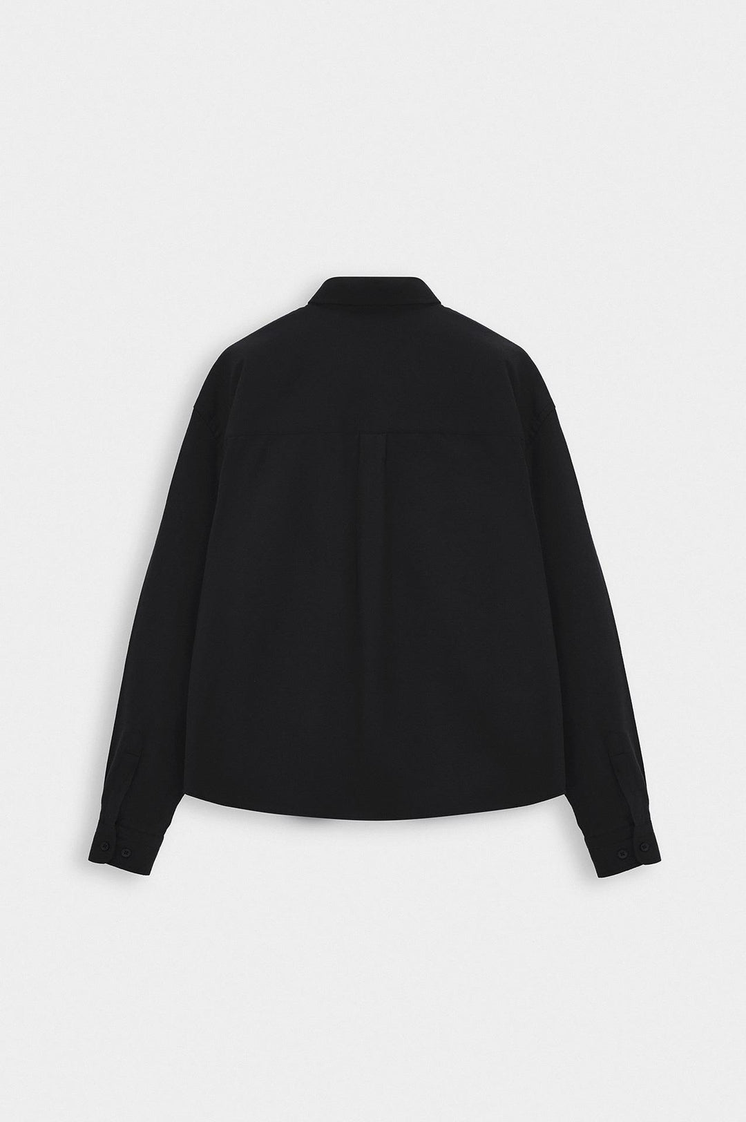 Giesto Chemise en laine noire coupe ajustée - Noir
