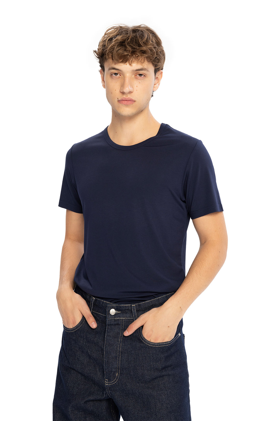 Giesto T-Shirt Ajusté - Bleu marine