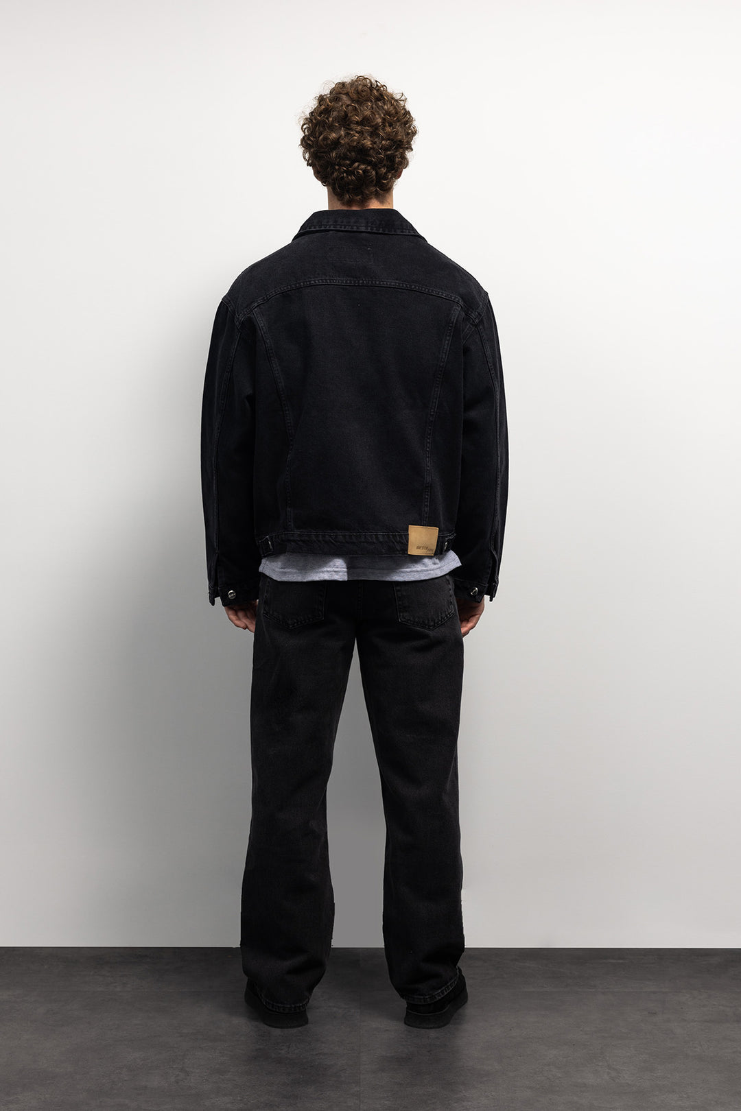 Giesto Veste en denim - Noir