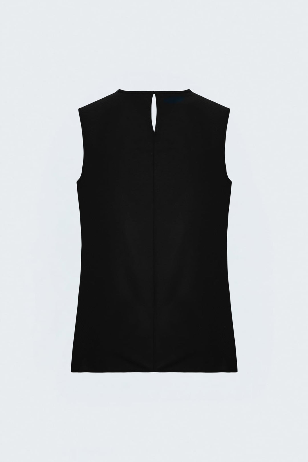 Sateen Blouse Col Degagé Imprimée - Noir