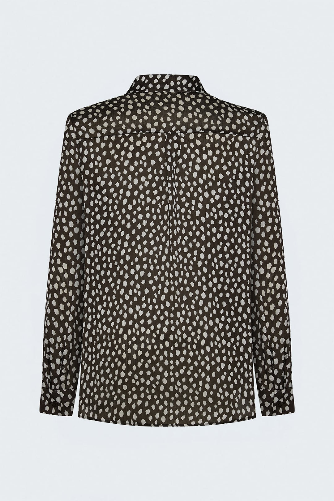 Sateen Chemise à motifs - Marron