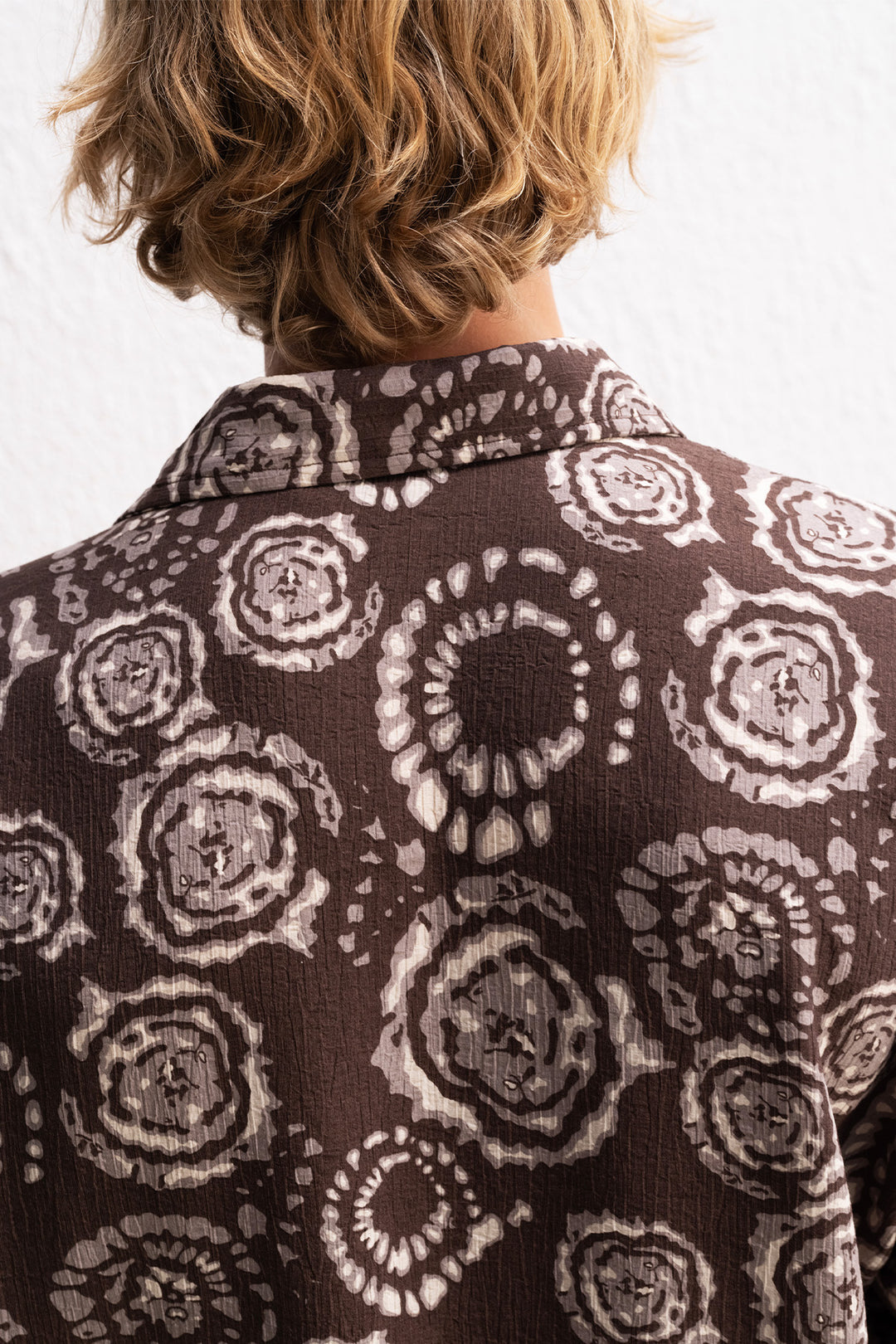 Giesto Chemise marron à motifs - Marron