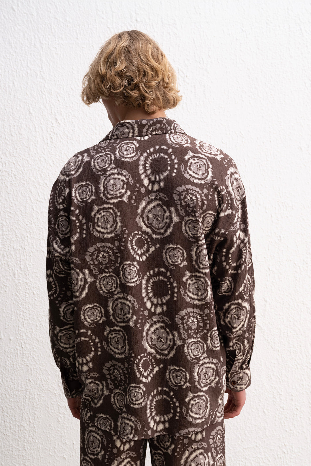 Giesto Chemise marron à motifs - Marron