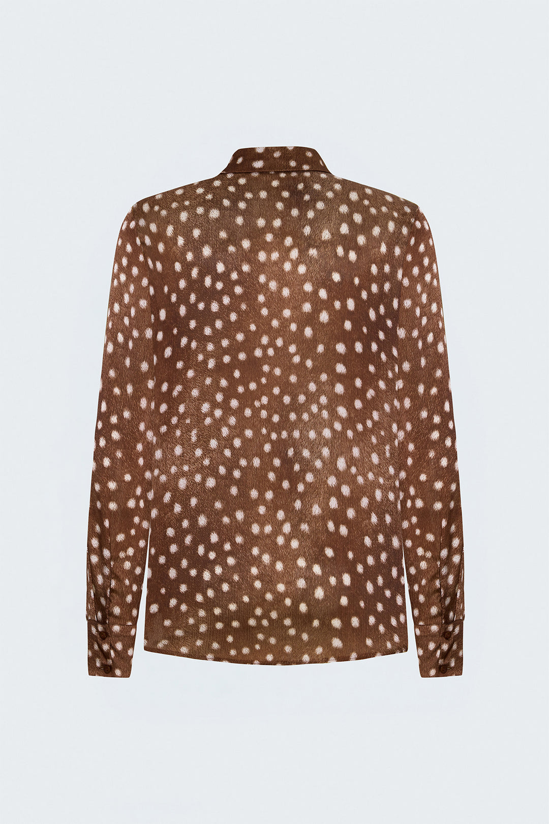 Sateen Chemise classique à motifs - Bordeaux