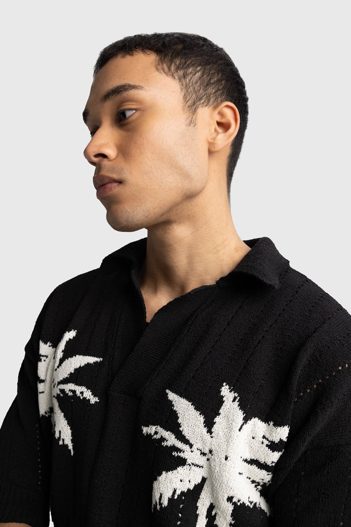 Giesto T-shirt en tricot à motifs - Beige