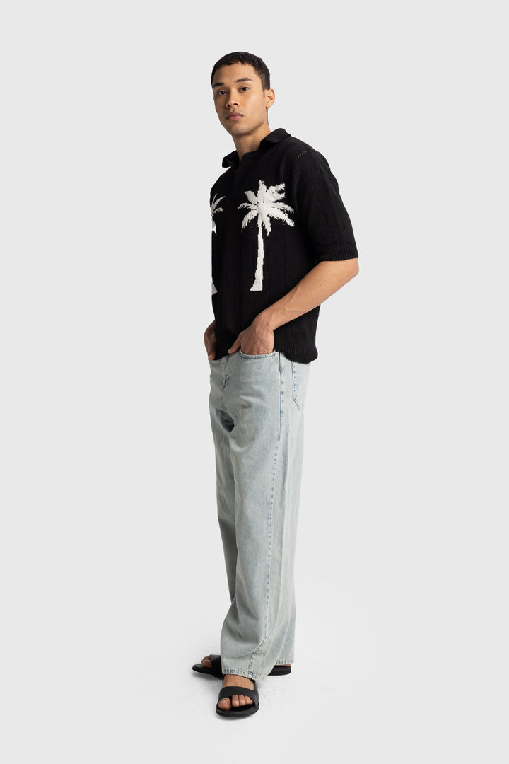 Giesto T-shirt en tricot à motifs - Beige