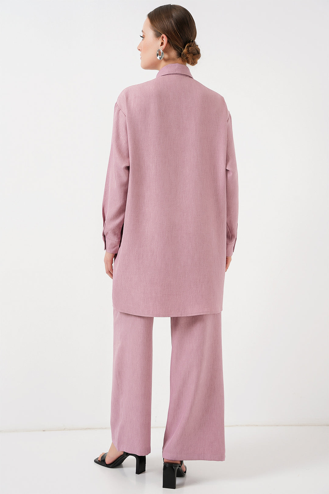 Bigdart Ensemble Tunique Pantalon à Motifs 6720 - gül kurusu