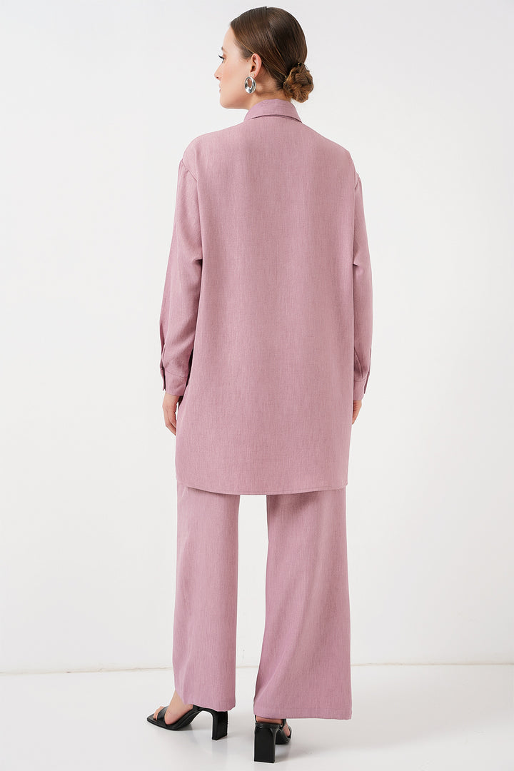 Bigdart Ensemble Tunique Pantalon à Motifs 6720 - gül kurusu