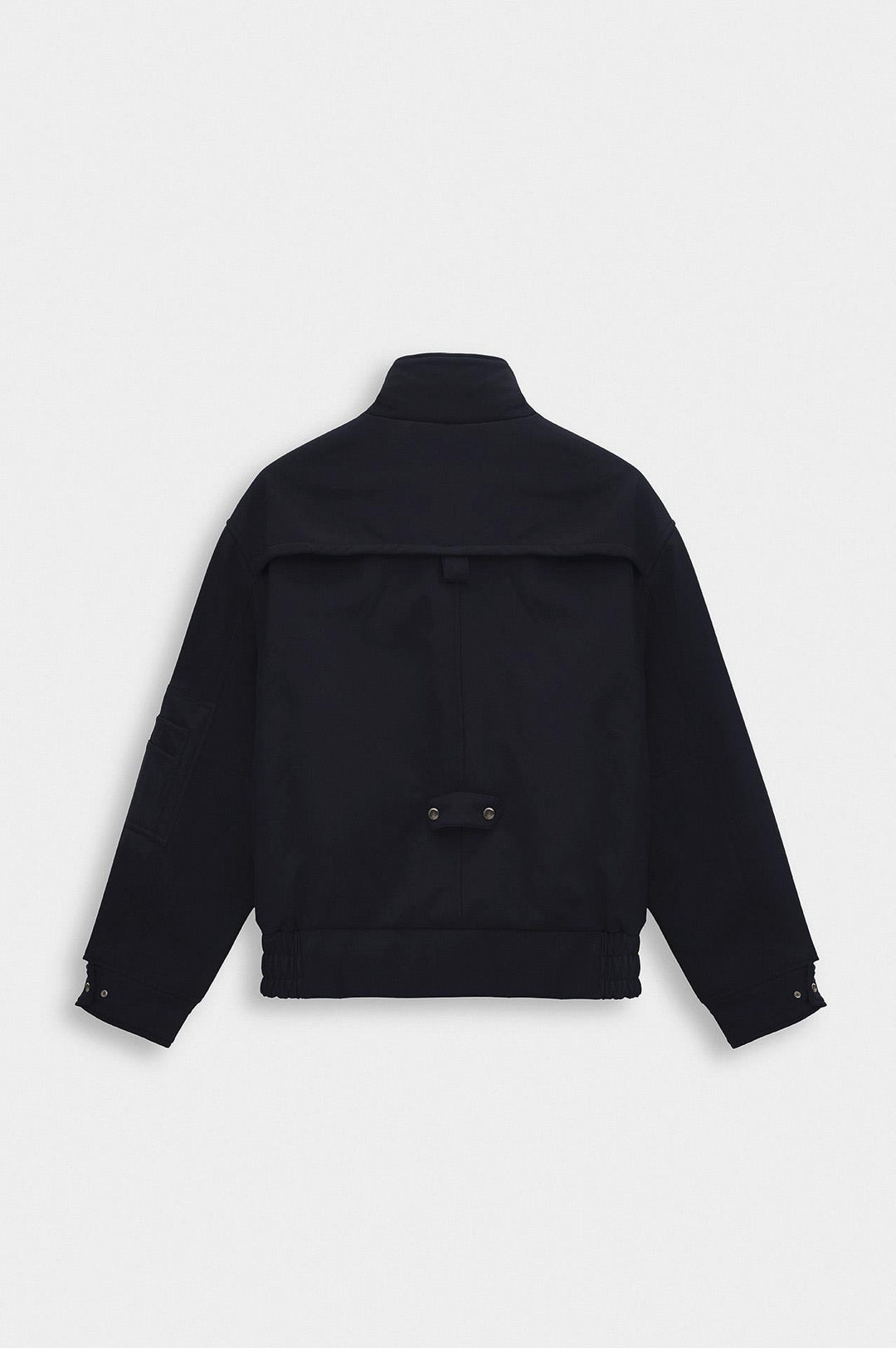 Giesto Veste technique bleu marine à col montant et intérieur polaire - Bleu marine