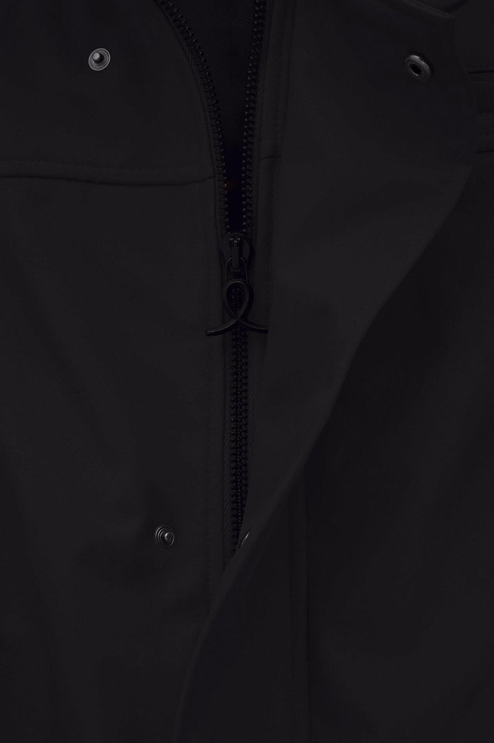 Giesto Veste technique noire à col montant et doublure polaire - Noir