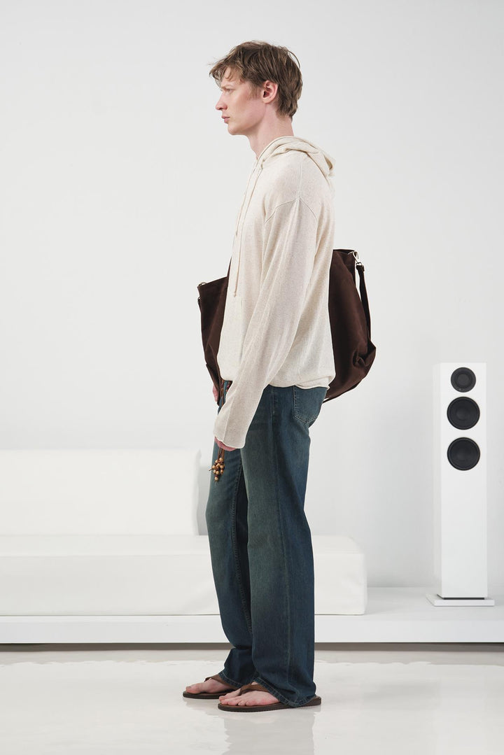 Giesto Sweatshirt en tricot en lin écru - Écru