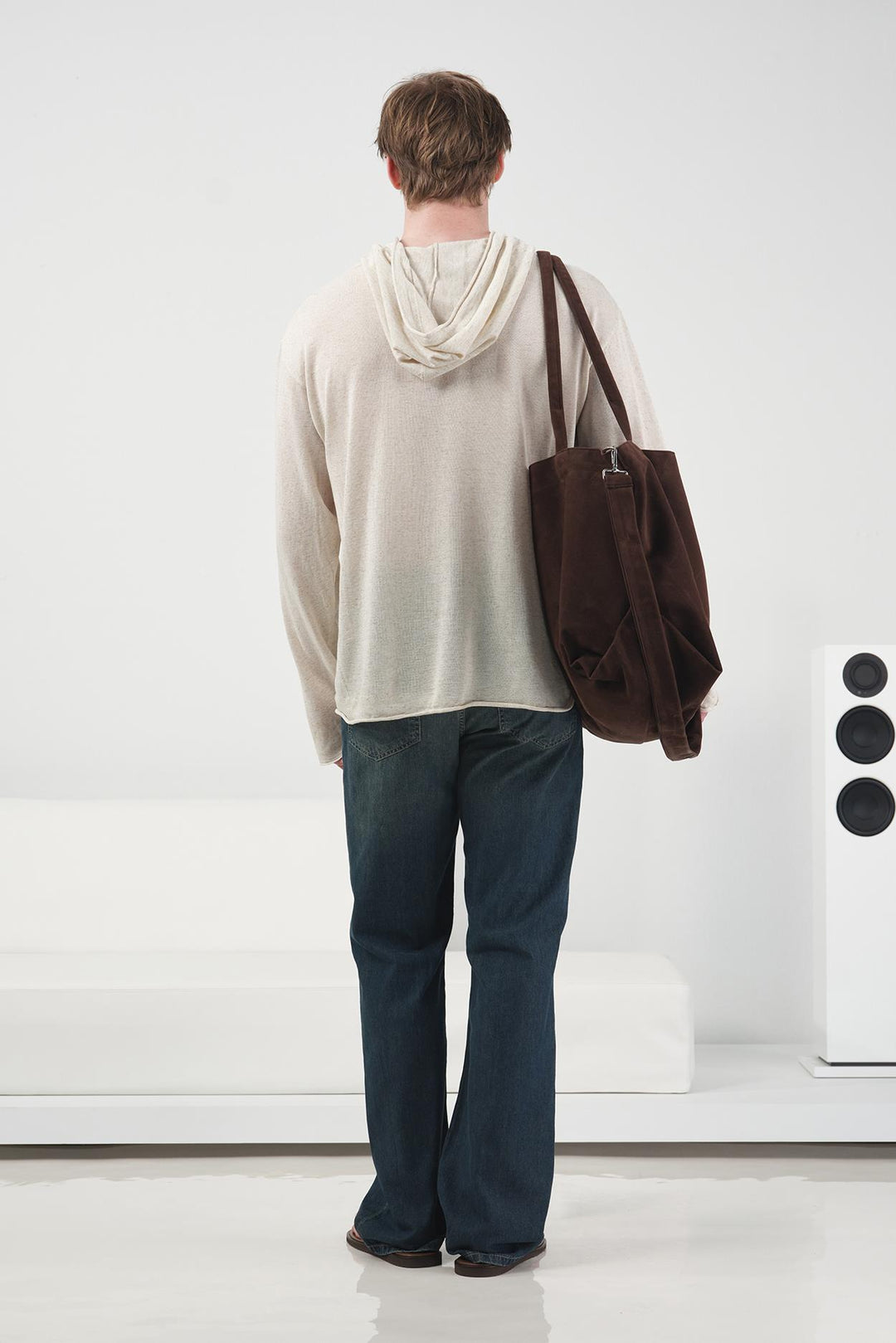 Giesto Sweatshirt en tricot en lin écru - Écru