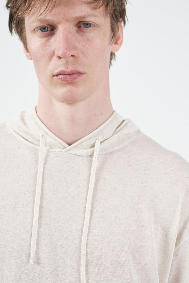 Giesto Sweatshirt en tricot en lin écru - Écru