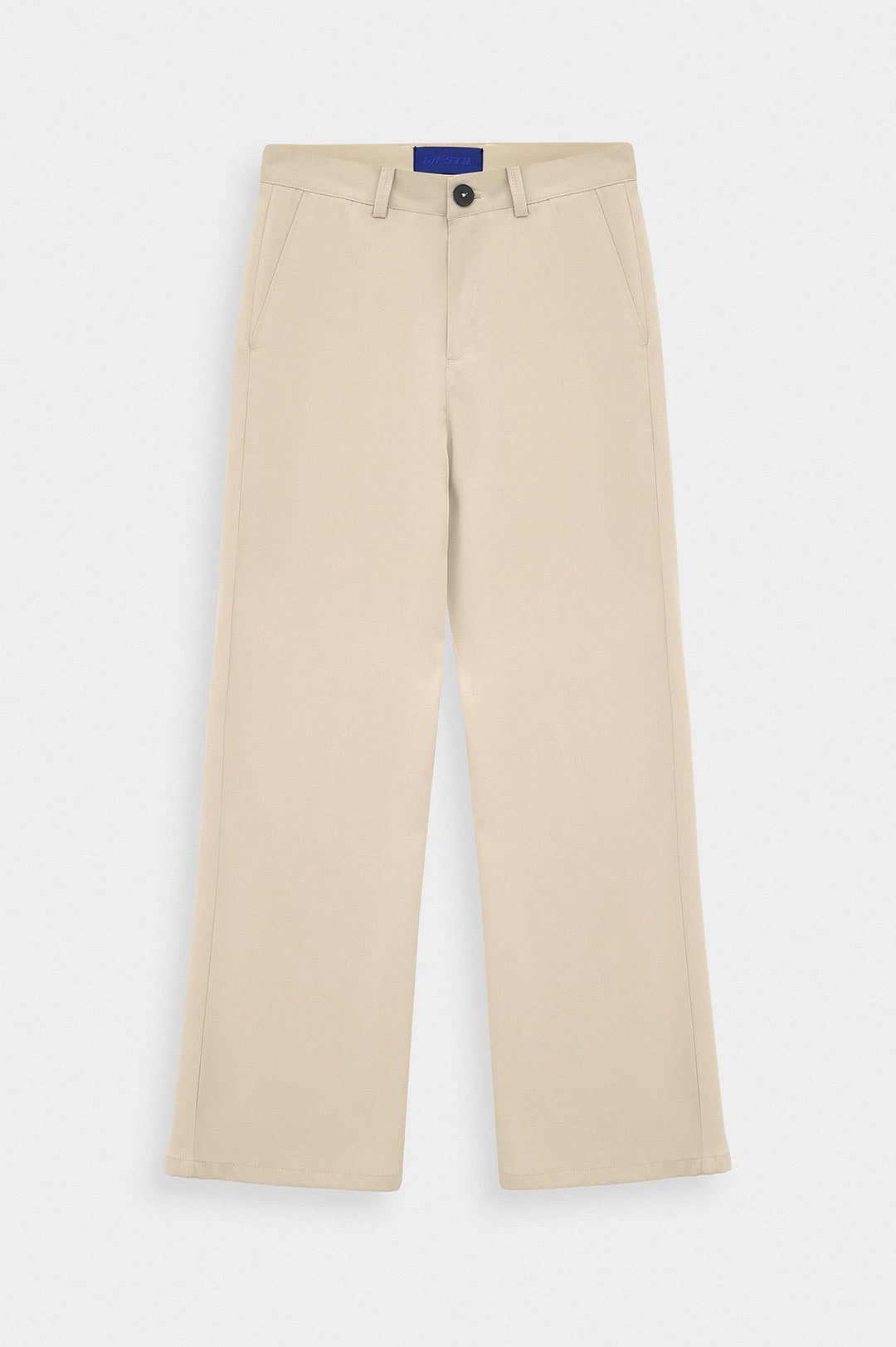 Giesto Pantalon beige à jambes évasées - Beige