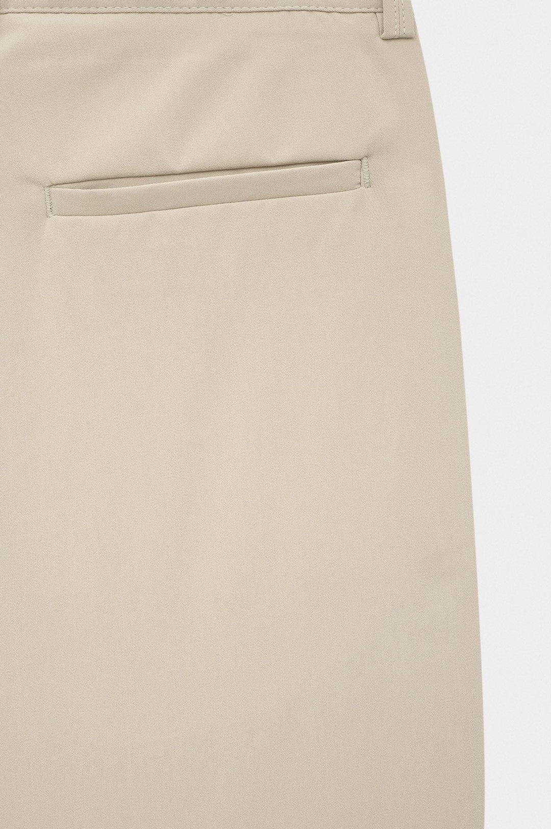 Giesto Pantalon beige à jambes évasées - Beige