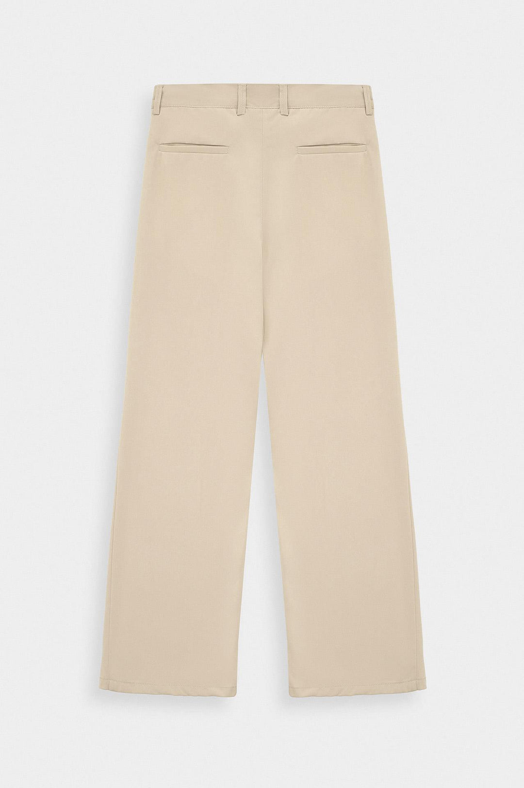 Giesto Pantalon beige à jambes évasées - Beige