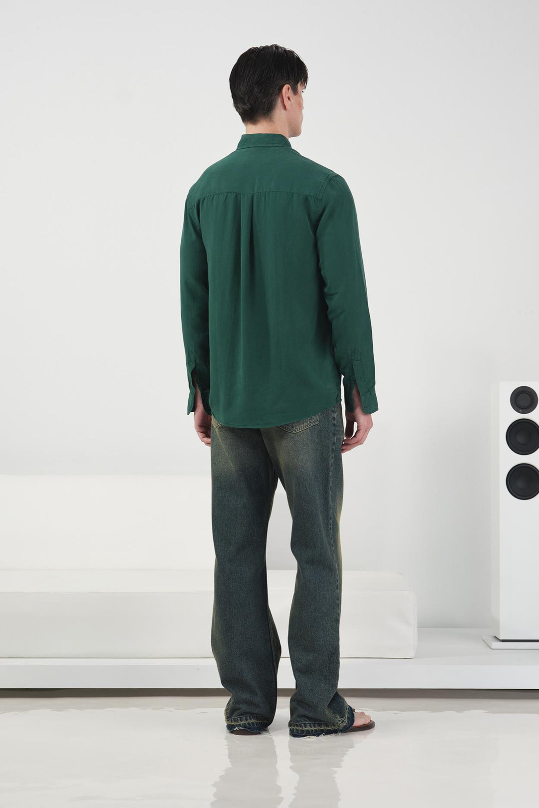 Giesto Chemise en Tencel Regular Fit Vert émeraude - Vert