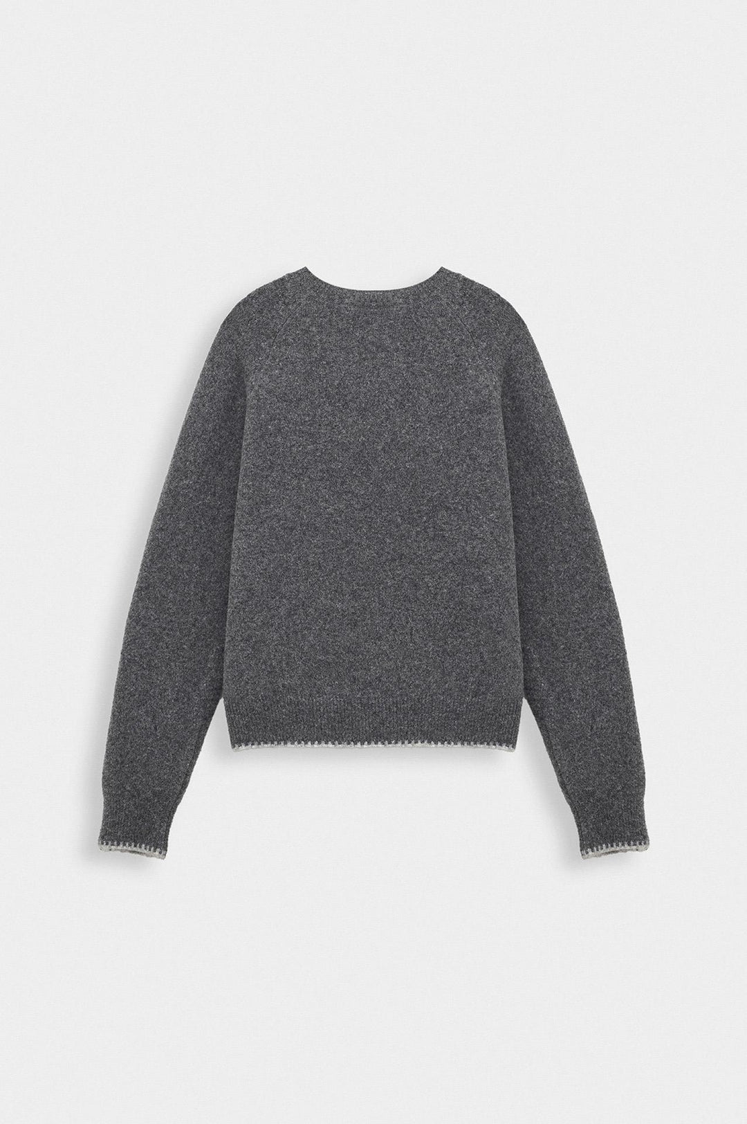 Giesto Pull en tricot anthracite à détails de boutons - Anthracite