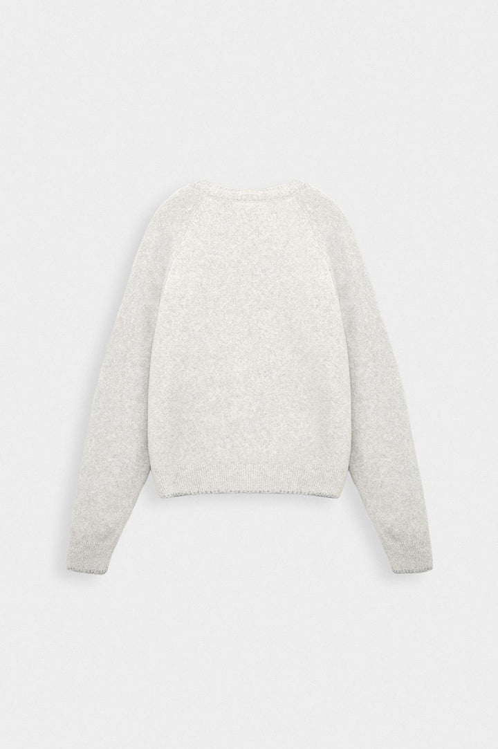 Giesto Pull en tricot gris à détails de boutons - Gris