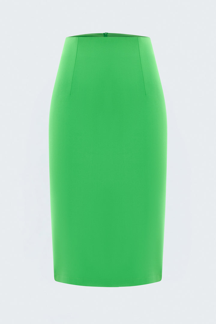 Sateen Jupe crayon - Clair Vert