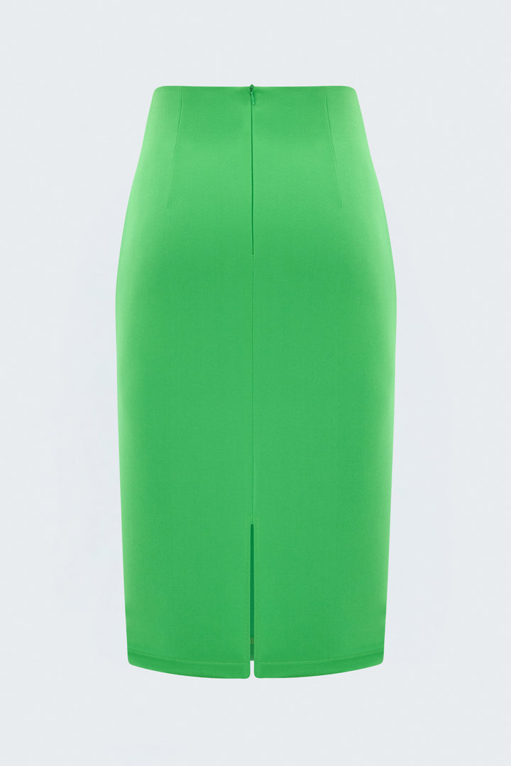 Sateen Jupe crayon - Clair Vert